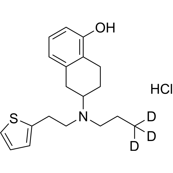 (Rac)-Rotigotine-d3 hydrochloride (N-0437-d3 hydrochloride) 1215846-20-0